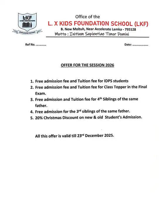 Admission Notice